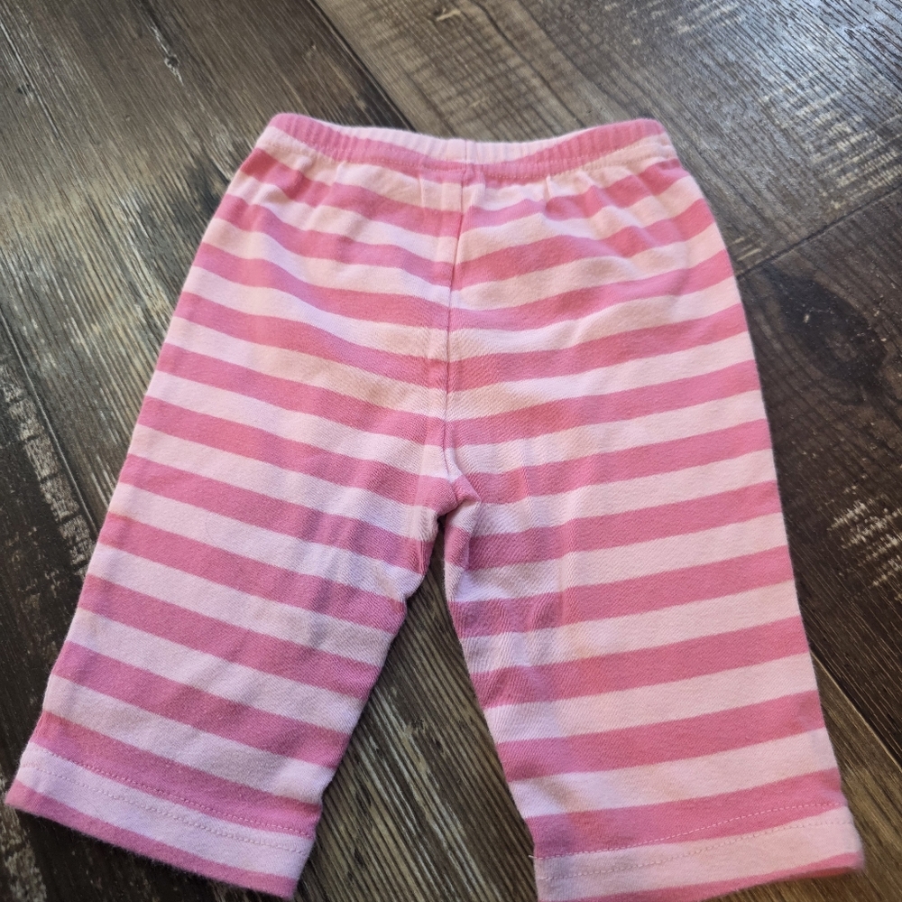 Pink Striped Baby Leggings - Picture 4 of 5